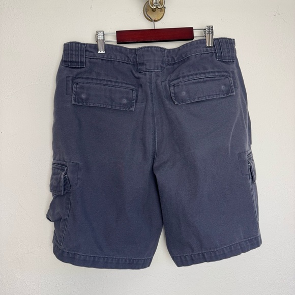 Duluth Trading Co Men's Thick Cotton Misty Blue Utility Cargo Shorts‎ - Picture 4 of 7